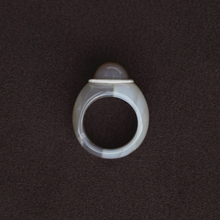 OLIO E ACETO油醋汁·纯银果肉戒指 巴西红玛瑙茶晶黄东陵玉