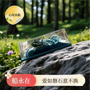 流光风漂流瓶生日礼物毕业送兄弟闺蜜朋友同学乘风破浪友谊的小船