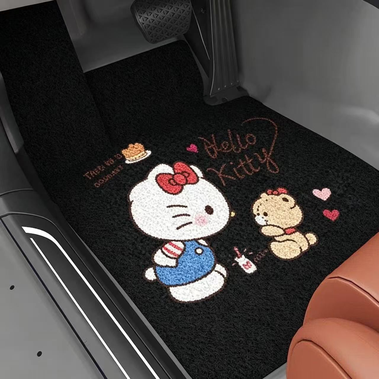 HelloKitty丝圈汽车脚垫