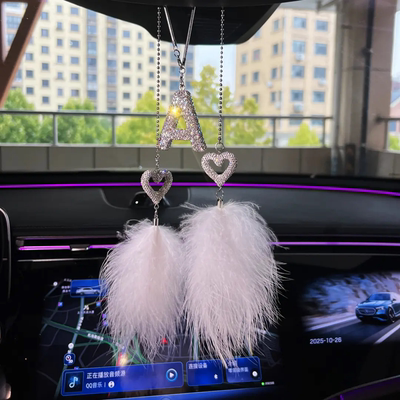 汽车字母挂件满钻汽车后视镜装饰