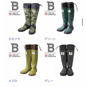 国内现货正品 女 WBSJ野鸟协会复古露营户外高筒情侣雨靴可折叠雨鞋