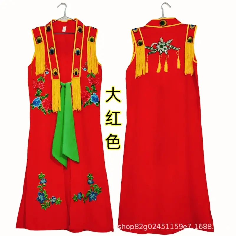 新款秧歌服系带大坎肩外披东北