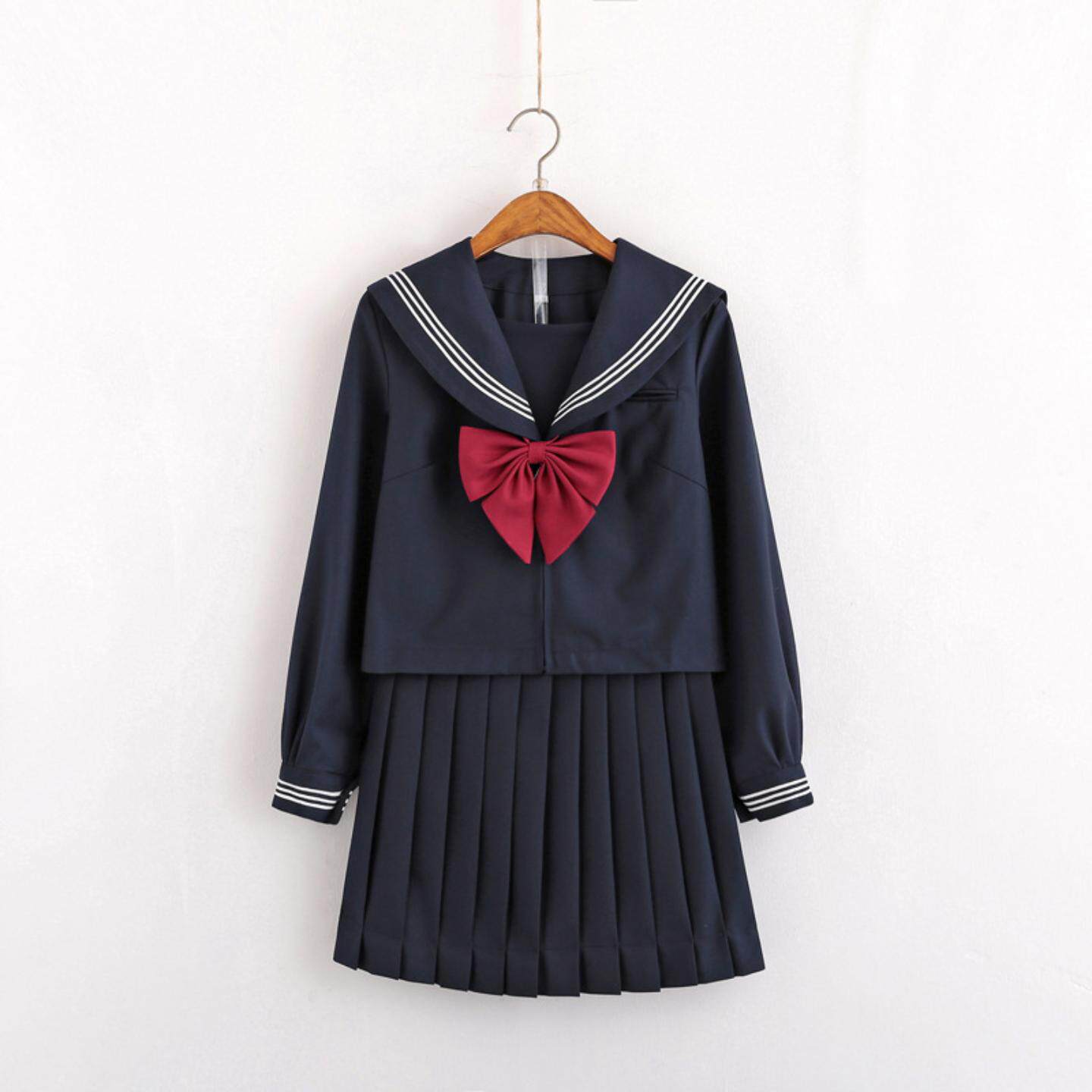 正统软妹jk制服裙三本水手服秋冬