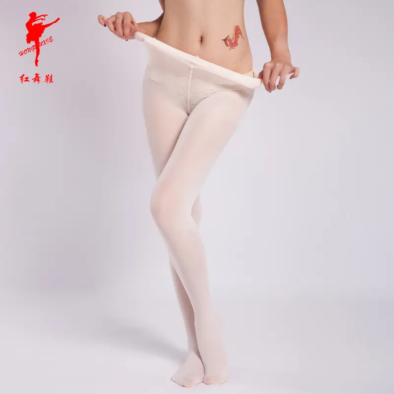红舞鞋芭蕾舞蹈大袜练功儿童成人