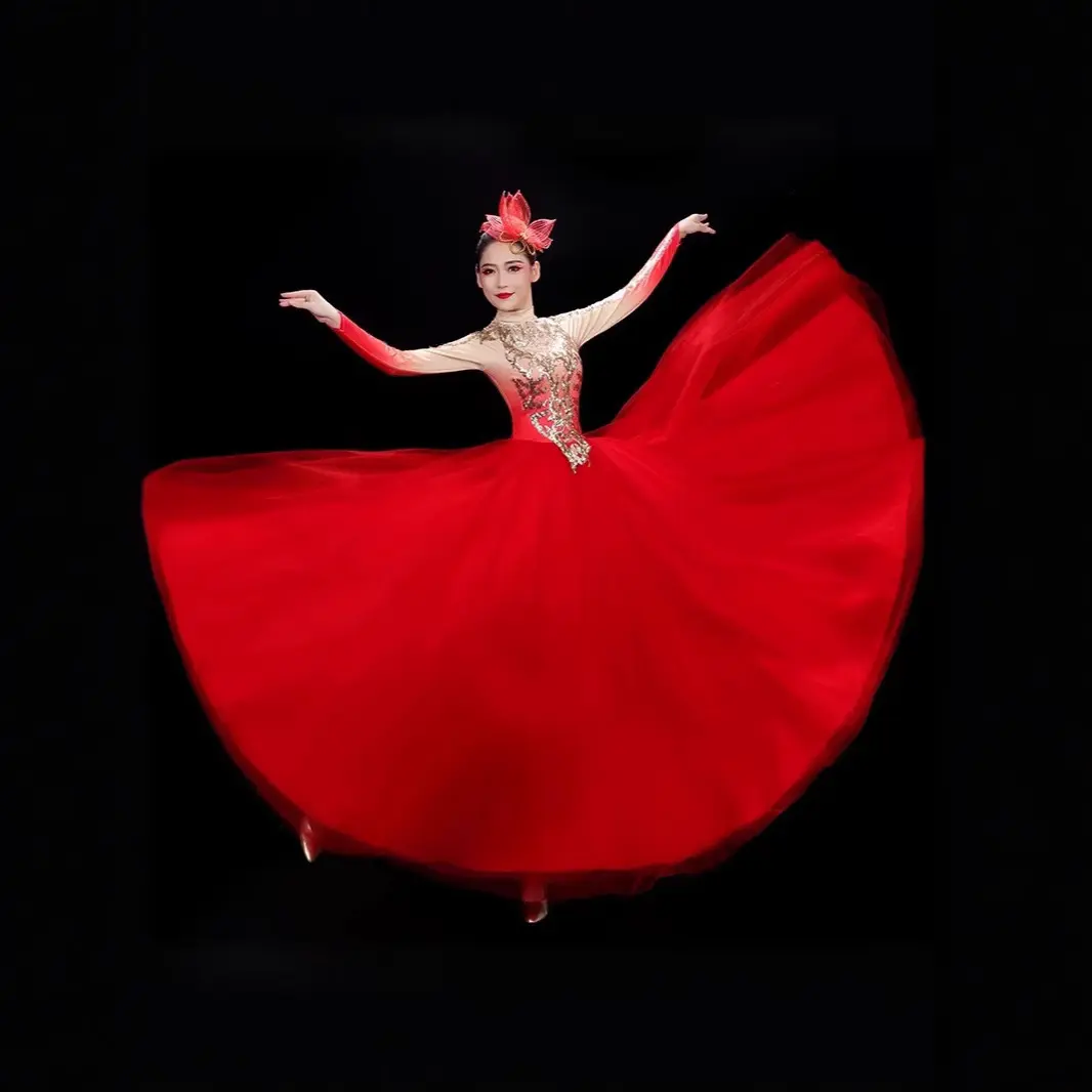 开场舞大摆裙女新款大气歌伴舞