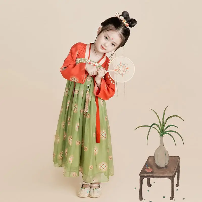 女.童汉服秋中国风复古儒裙超仙