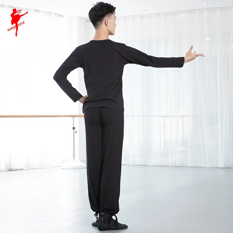 红舞鞋舞蹈服薄棉男士长袖上衣
