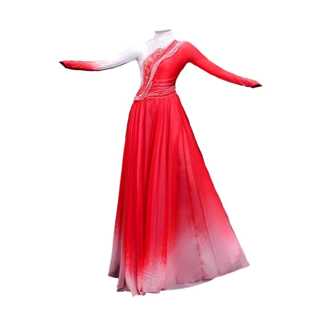 开场舞大摆裙万疆舞蹈服饰中国