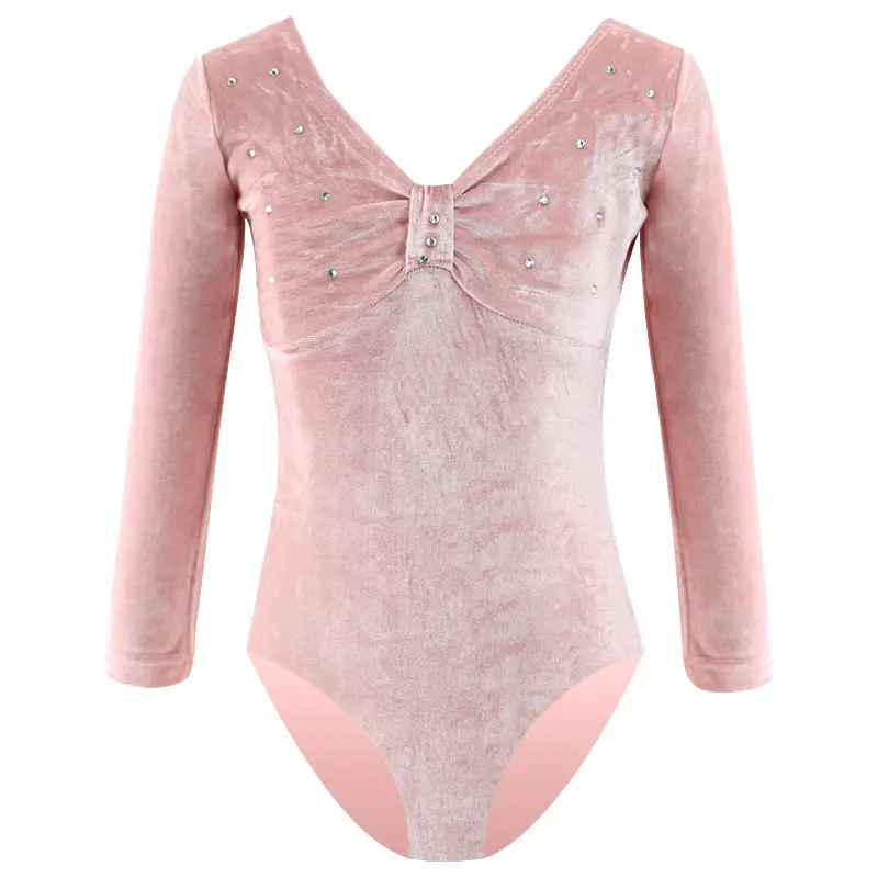 儿童舞蹈服练功服女童长袖秋冬季
