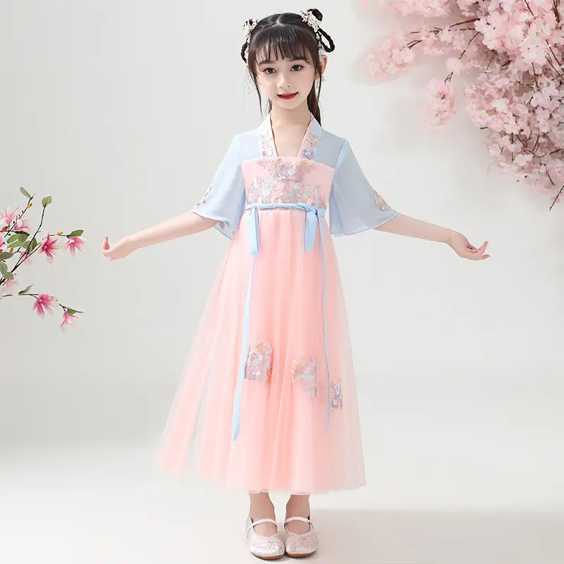 汉服女童夏款古装齐胸唐装中国风