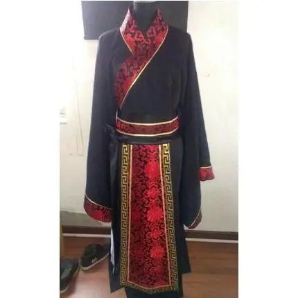 新款古装服装男汉服男士曲裾臣子
