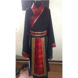 新款古装服装男汉服男士曲裾臣子官服汉朝大臣大氅书生直裾深衣