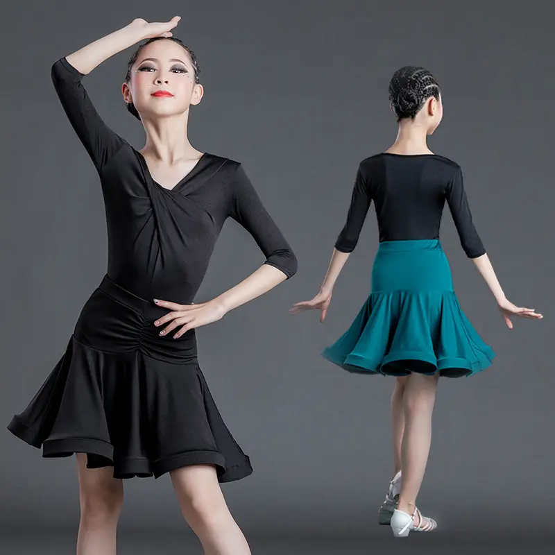 少儿拉丁舞练功服考级服拉丁舞服