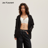 JAC 女士 口可拆卸两穿黑色亮片针织开衫 FLEURANT2026春夏新品 袖