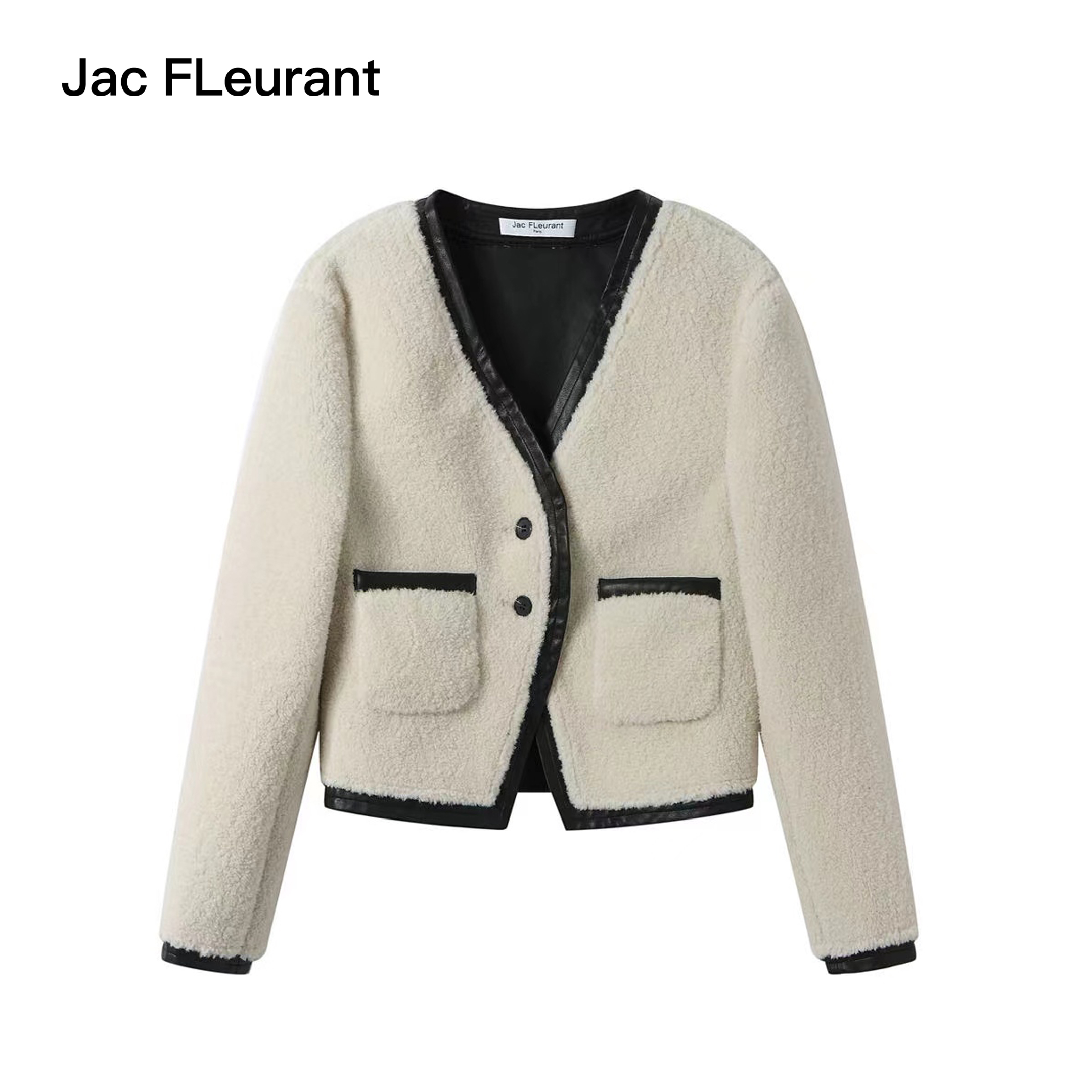 JACFLEURANT外套气质款拼皮毛绒