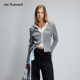 JAC 撞色海军领假两件拉链针织羊毛衫 FLEURANT 张靓颖同款