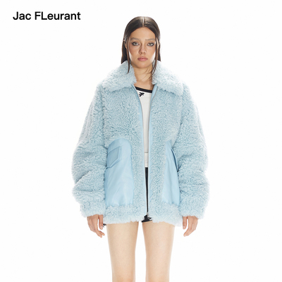 JAC FLEURANT2025新款拼接口袋翻领外套休闲时尚加厚保暖冬装