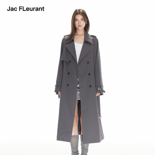 气质百搭款 JAC 风衣中长款 灰色时尚 FLEURANT秋季