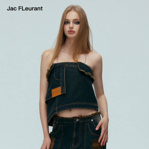 春夏不对称官方直营新款辣妹上衣