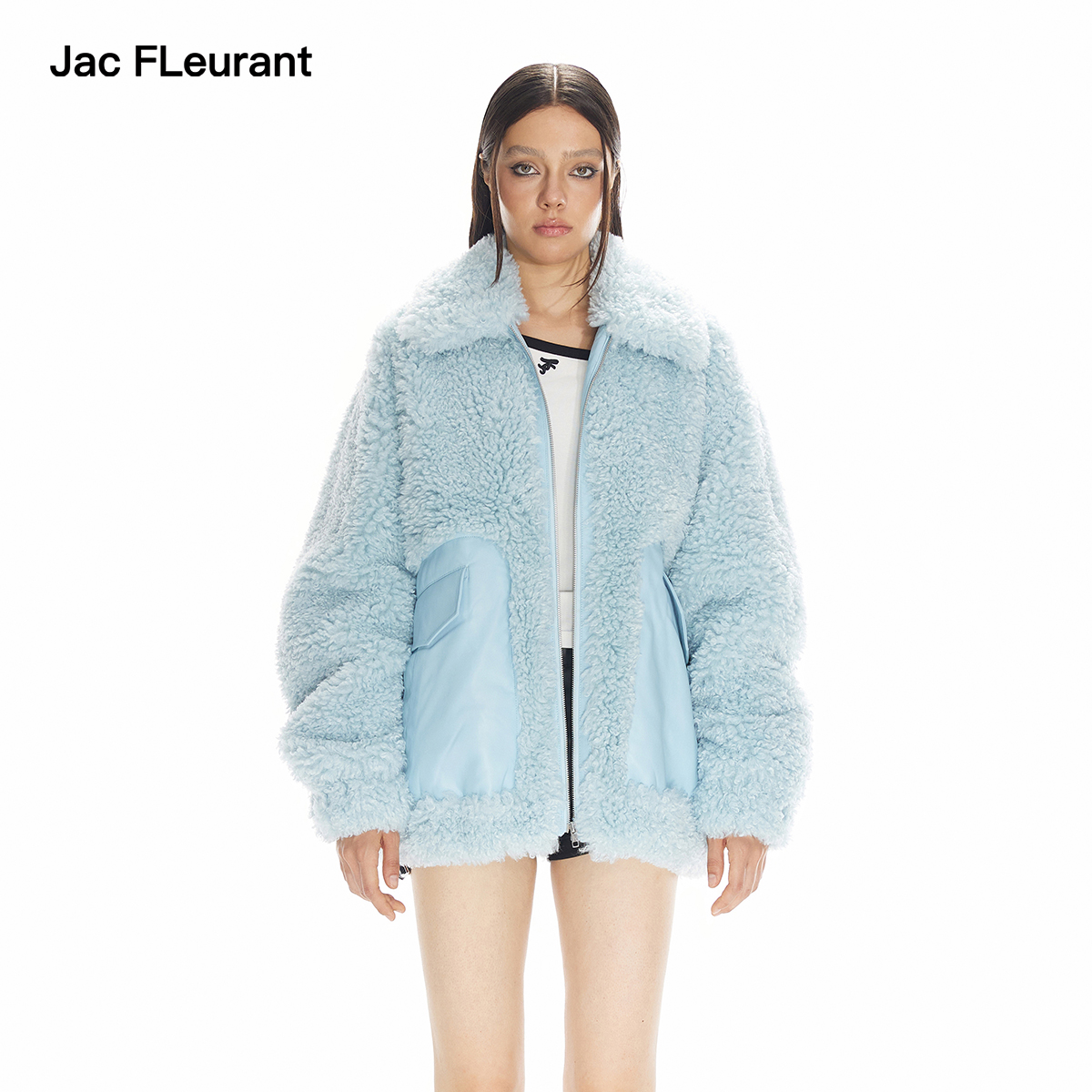 JACFLEURANT加厚保暖羊羔毛外套