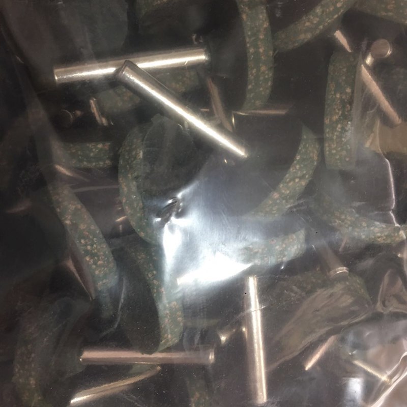 6柄T型芝麻打磨头橡皮磨头弹性海绵磨头橡胶砂轮金属打磨抛光除锈