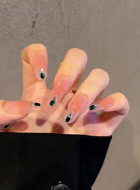 绿豆糕纯欲腮红手工甲