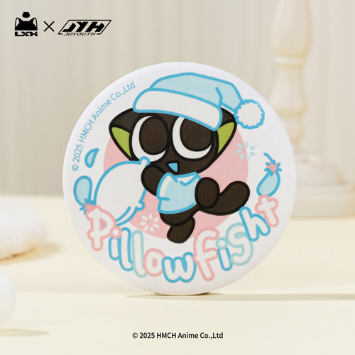 Joyouth罗小黑-晚安喵-58mm徽章