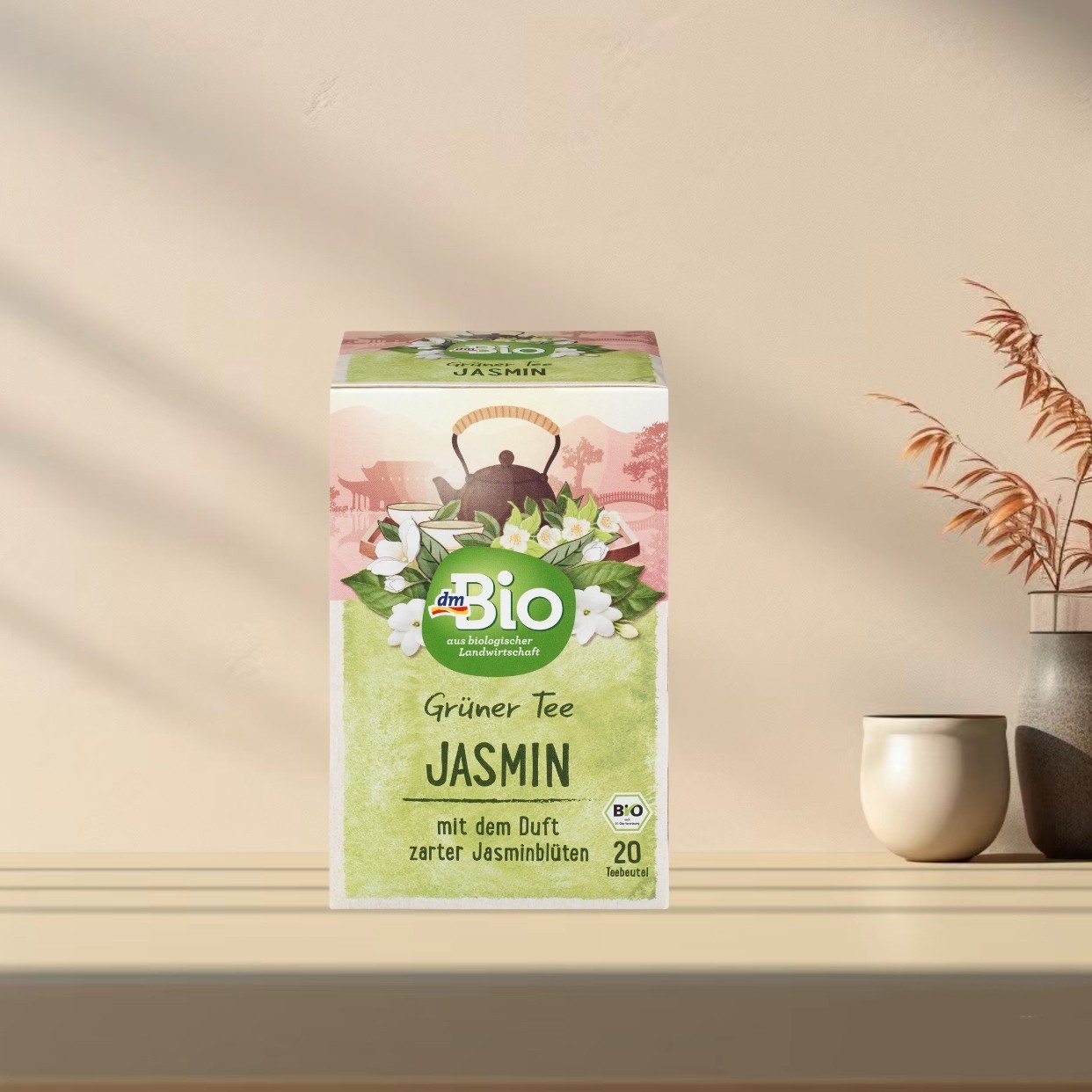 「全场满300包邮」德国发货dm bio有机茉莉花绿茶30g