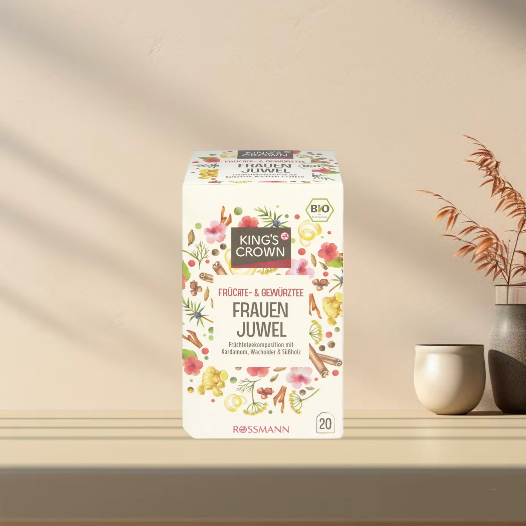 「全场满300包邮」德国发货KING'S CROWN有机甘草芙蓉花草茶40g,茶,代用/花草茶,淘宝优惠券,粉丝福利购,淘宝优惠卷