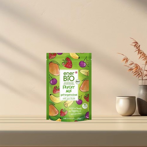 「全场满300包邮」德国发货Ener bio有机冻干混合水果干25g