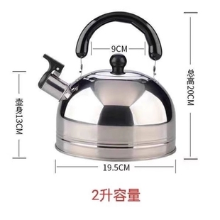户外烧水壶鸣笛鸣音烧水壶家用耐用燃气灶露营 不锈钢迷你水壶欧式