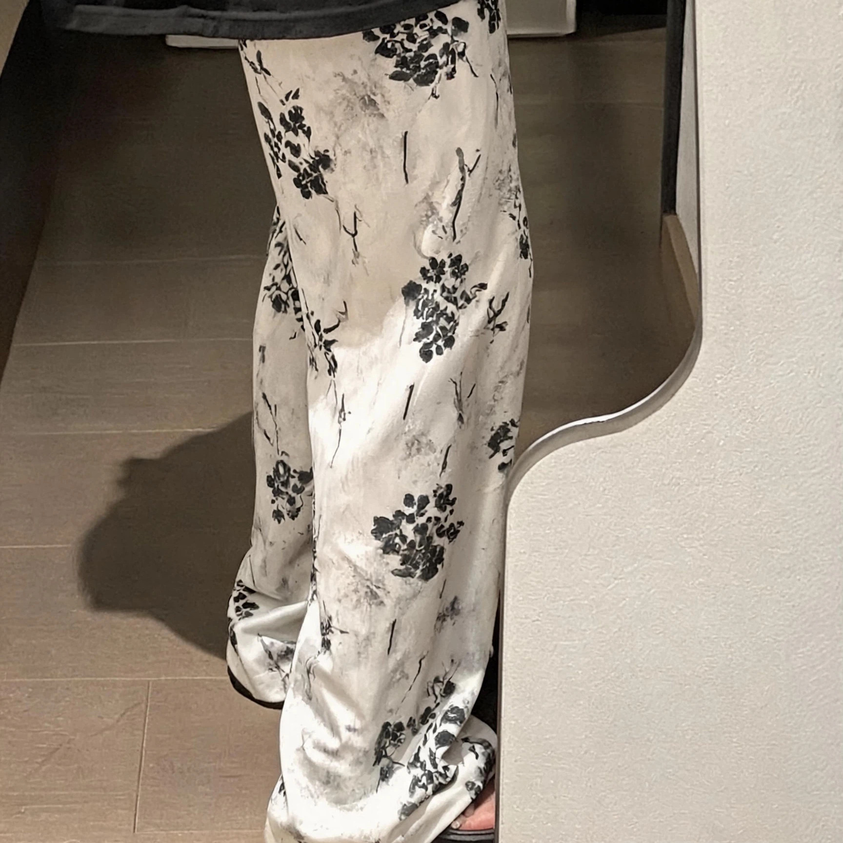 遛弯裤子睡裤女长裤棉绸裤可外穿薄款夏日凉凉裤防蚊裤空调裤绵绸