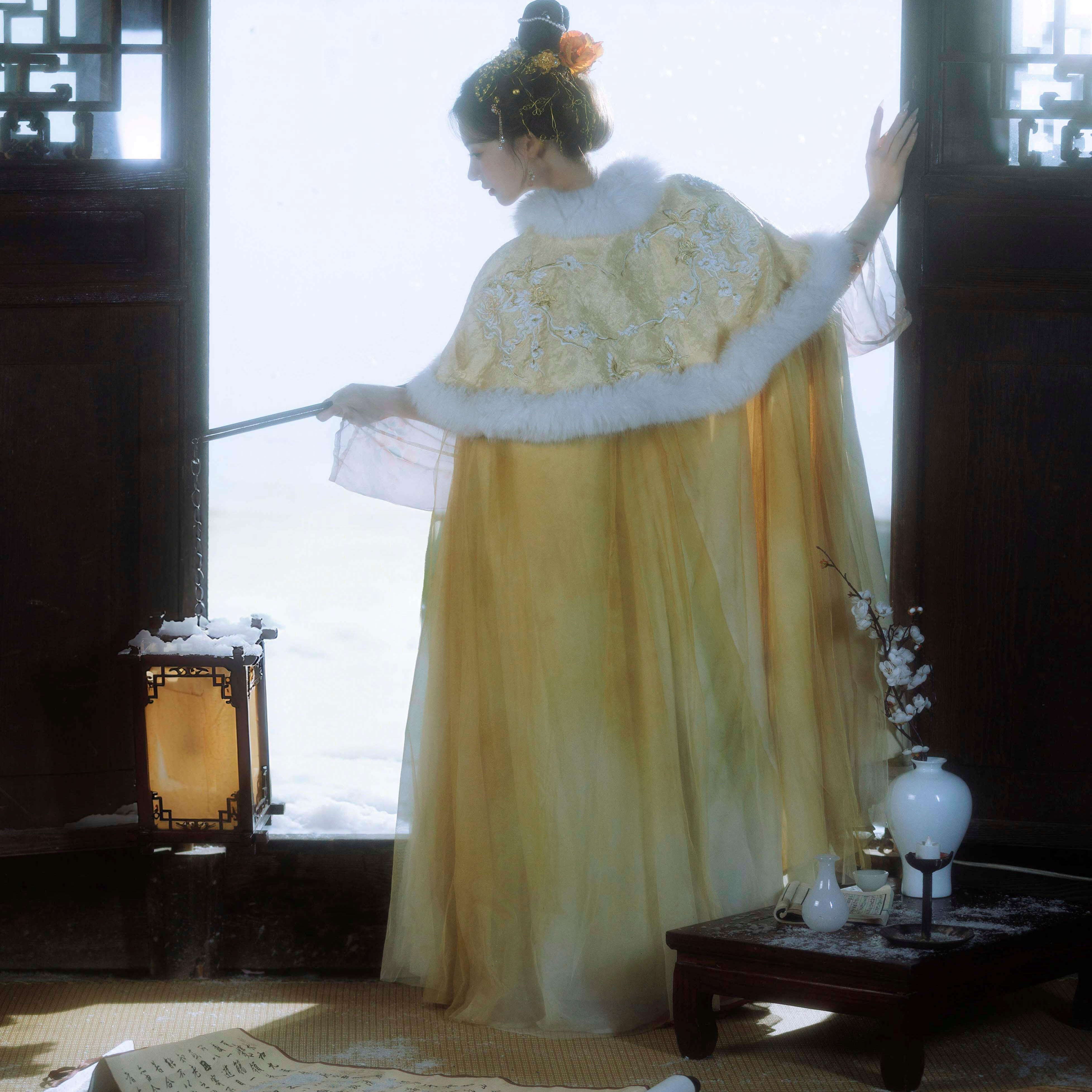 国风斗篷，加绒保暖，仙气拉满