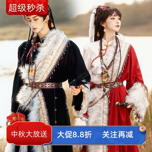 复古藏式长袍，拍照出片神器