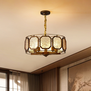 中古风复古客厅吊灯美式大厅灯2025年新款宋式美学高端法式餐厅灯
