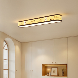 宋式美学走廊过道吸顶灯水墨山水中古风禅意阳台一字型长条氛围灯