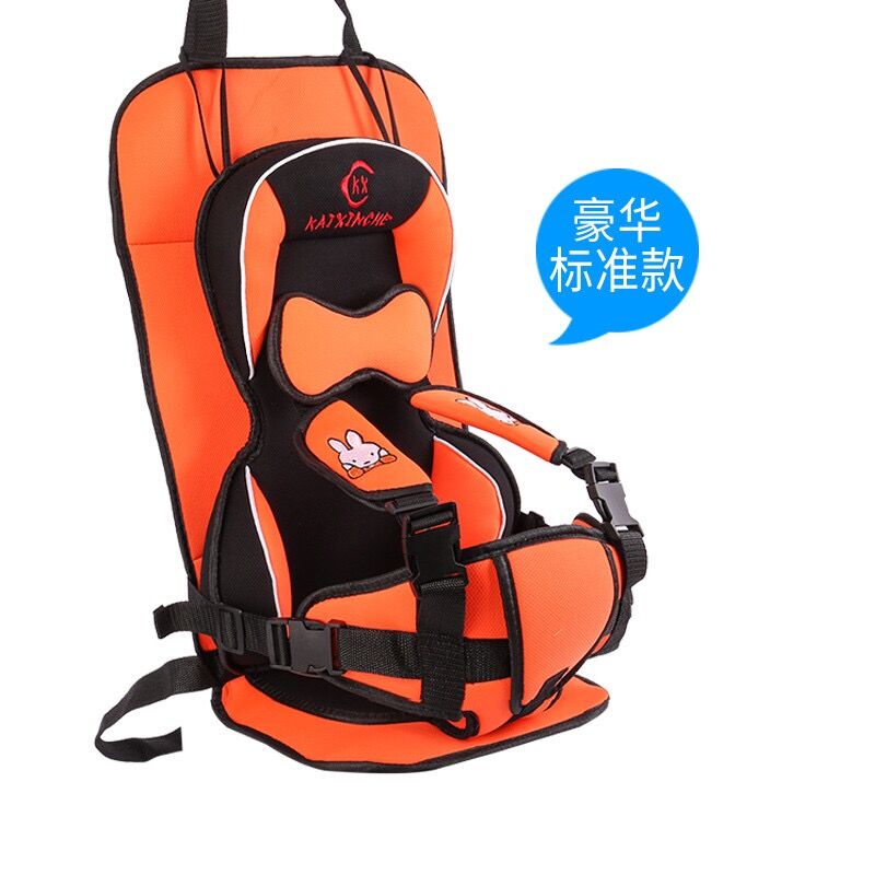 简易儿童安全座椅便携式车载坐垫汽车用背带宝宝安全增高垫0-12岁