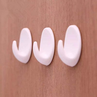 Hot Sale 10Pcs Self Adhesive Clothes Hook Wall Door Holder B
