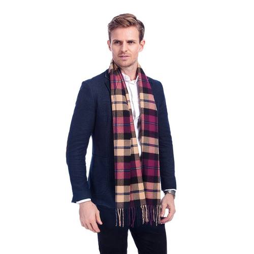 Plaid men scarf winter fashion scarves scarf soft warm  Pash