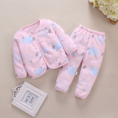 Baby Clothes Baby Autumn And Winter Clothes Girls Boys Coral