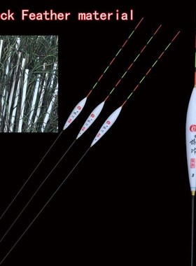 Fishing Floats Vertical Buoy With Peacock Feather Material B