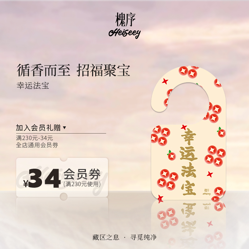 槐序香水室内香薰幸运法宝持久扩香卡花果香调除味挂件车载香片