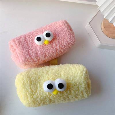 Cute plush pencil case stationery case large capacity pencil