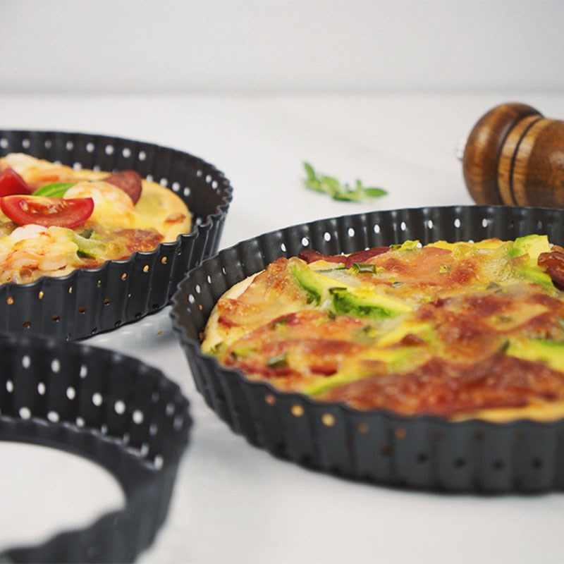 Non- Pizza Pans Tart Quiche Flan Pan Molds Pie Pizza Cake Ro
