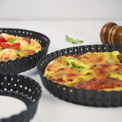 Non- Pizza Pans Tart Quiche Flan Pan Molds Pie Pizza Cake Ro