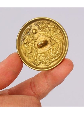 极速大号结婚用龙凤铜镜新郎新娘护身镜婚庆压腰镜定心小怀镜梅花