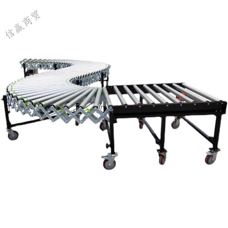 厂促厂无动力伸缩滚筒线输送机传送带小型机转弯机流水线卸货神品