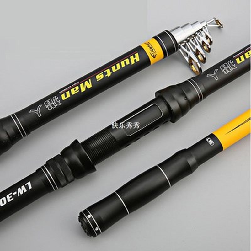 99% Carbon Fiber Telescopic Fishing Rod 2.1m-3.6m Sea R