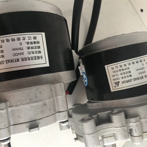 好货1016Z2a永磁直流低速有刷电机24v电动轮椅电机马达250w75转o.