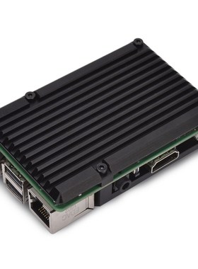 树莓派主板外壳盒子RaspberryPi3代b型2b/3b+铝合金散热壳子配件